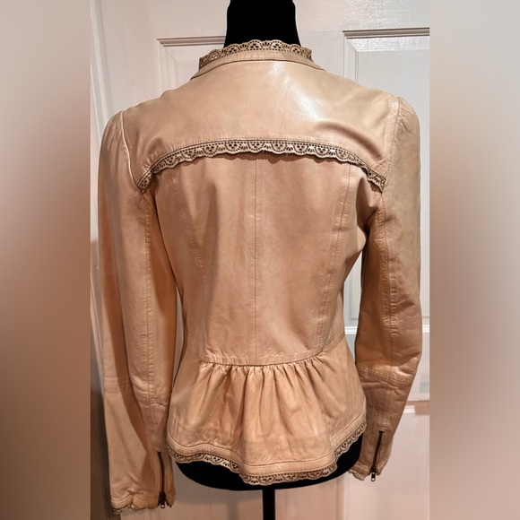 Anthropologie Elevenses Fitted Leather Jacket - Picture 9 of 9